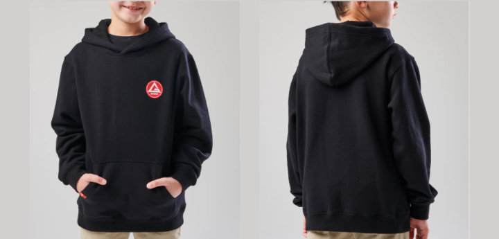 SUDADERA CLASICA NEGRA TALLA YM