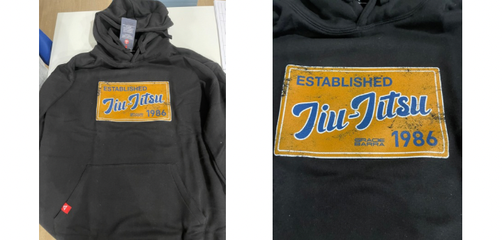 SUDADERA JIU JITSU POSTCARD NEGRO TALLA XL