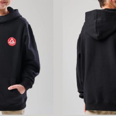 SUDADERA CLASICA NEGRA TALLA 7-8